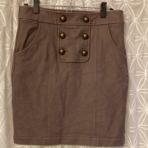 Fossil wool skirt